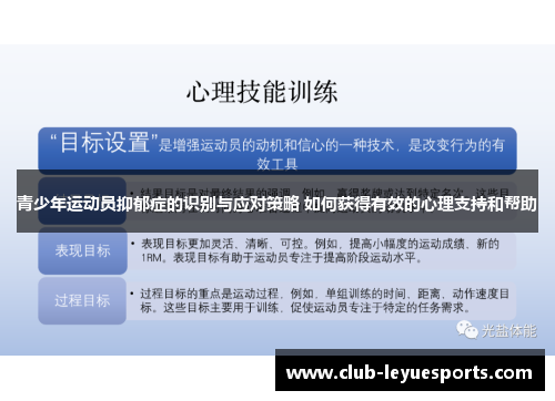 青少年运动员抑郁症的识别与应对策略 如何获得有效的心理支持和帮助