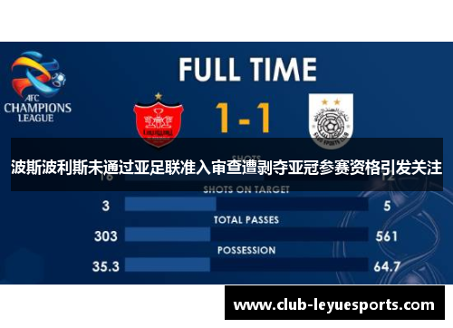 波斯波利斯未通过亚足联准入审查遭剥夺亚冠参赛资格引发关注 波斯波利斯未通过亚足联准入审查遭剥夺亚冠参赛资格引发关注